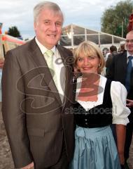 Festzelt Gerolfing - Edmund Stoiber - 21.07.2008 - Horst Seehofer mit Brigitte Fuchs