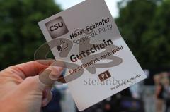 Horst Seehofer Facebook Party in München P1 - Getränkegutschein