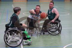 Rollstuhlbasketball —  Saison 2023/24 - Schanzer Wheelys - SV Reha Augsburg - Wolfgang Niemann Schanzer Wheelys  #6 - Markus Heimhofer #5 Augsburg - XXXXX - Foto: Meyer Jürgen