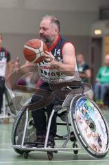Rollstuhlbasketball —  Saison 2023/24 - Schanzer Wheelys - SV Reha Augsburg - Georg Sager Schanzer Wheelys  - XXXXX - Foto: Meyer Jürgen