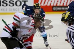 CHL - Eishockey - ERC Ingolstadt - Frölunda Göteborg - Saison 2015/2016 - Brian Lebler (#7 ERC Ingolstadt) beim Bully - Foto: Jürgen Meyer