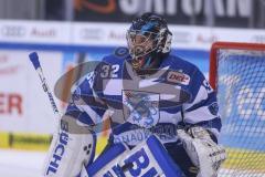 Im Bild: Jochen Reimer (#32 Torwart ERC)

Eishockey - Herren - DEL - Saison 2019/2020 -  ERC Ingolstadt - Eisbären Berlin - Foto: Ralf Lüger