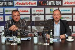 Rudi Hofweber und Jim Boni bei der Pressekonferenz zur European Trophy 2010