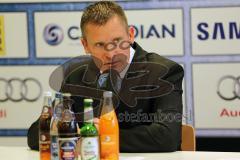 DEL - ERC Ingolstadt - Nürnberg IceTigers - Cheftrainer Niklas Sundblad Pressekonferenz nach dem Spiel