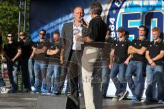 ERC Ingolstadt - Saisoneröffnungsfeier an der Saturn Arena - Interview mit Jim Boni