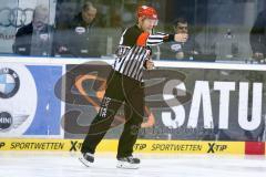 DEL - Eishockey - ERC Ingolstadt - Thomas Sabo Ice Tigers - Saison 2015/2016 - Der Schiedsrichter gibt das Tor nach Videobeweis - Gordon Schukies - Foto: Meyer Jürgen