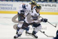 DEL - Eishockey - Eisbären Berlin - ERC Ingolstadt - Saison 2016/2017 - Danny Irmen (#19 ERCI) - Brian Salcido (#22 ERCI) - Foto: Meyer Jürgen