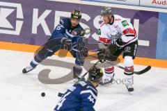DEL - Eishockey - ERC Ingolstadt - Kölner Haie - Saison 2016/2017 - John Laliberte (#15 ERCI) - Corey Potter (#2 Köln) - Foto: Meyer Jürgen