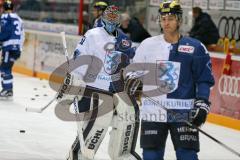 DEL - Eishockey - ERC Ingolstadt - Augsburger Panther - Saison 2016/2017 - Timo Pielmeier Torwart (#51 ERCI) beim warm machen - Foto: Meyer Jürgen