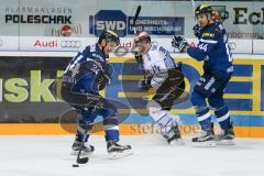 DEL - Eishockey - ERC Ingolstadt - Schwenninger Wild Wings - Saison 2016/2017 - Benedikt Kohl (#34 ERCI) - Jean-Francois Jacques (#44 ERCI) - Foto: Meyer Jürgen