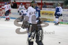 DEL - Eishockey - ERC Ingolstadt - Adler Mannheim - Saison 2017/2018 - Jochen Reimer (#32Torwart ERCI) beim warm machen  - Foto: Meyer Jürgen