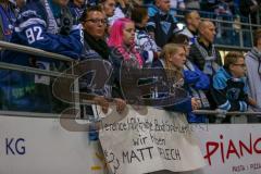 DEL - Eishockey - ERC Ingolstadt - Fischtown Pinguins - Saison 2017/2018 - Fans - Choreo - Banner - Spruchband - Matt Pelech (#23 ERCI) - Foto: Meyer Jürgen
