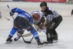 DEL - Eishockey - ERC Ingolstadt - Kölner Haie - Saison 2017/2018 - Brett Olson (#16 ERCI) beim Bully - Foto: Meyer Jürgen