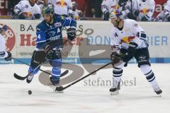 DEL - Eishockey - ERC Ingolstadt - EHC Red Bull München - Saison 2017/2018 - Benedikt Kohl (#34 ERCI) - Steven Pinizzotto (#14 München) - Foto: Meyer Jürgen