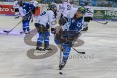 DEL - Eishockey - ERC Ingolstadt - Nürnberg Ice Tigers - Saison 2017/2018 - Mike Collins (#13 ERCI) beim warm machen - Schlagschuss - Foto: Meyer Jürgen