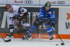 DEL - Eishockey - ERC Ingolstadt - Kölner Haie - Saison 2017/2018 - Petr Taticek (#17 ERCI) - Travis James Mulock(#15 Köln) - Foto: Meyer Jürgen