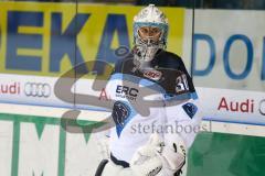 DEL - Eishockey - ERC Ingolstadt - Kölner Haie - Testspiel - Saison 2017/2018 - Schneider Christian Torwart(#30 ERCI) beim warm machen - Foto: Meyer Jürgen