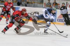 DEL - Eishockey - ERC Ingolstadt - Kölner Haie - Testspiel - Saison 2017/2018 - Brandon Buck (#9 ERCI) - Corey Potter(#2 Köln) - Foto: Meyer Jürgen