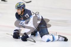DEL - Eishockey - ERC Ingolstadt - Kölner Haie - Testspiel - Saison 2017/2018 - Mike Collins (#13 ERCI) beim warm machen - Foto: Meyer Jürgen