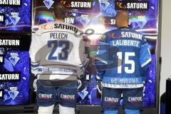 DEL - Eishockey - ERC Ingolstadt - Saison 2017/2018 - Vorstellung neues Trikot Jersey - Matt Pelech (ERC 23)John Laliberte (ERC 15) / Fotograf: Max Löfgen