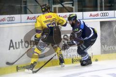 DEL - Eishockey - ERC Ingolstadt - Krefeld Pinguine - rechts Jerry D`Amigo (9 ERC) links Alex Trivellato