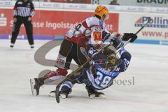 DEL - Eishockey - Saison 2018/2019 - ERC Ingolstadt - Fischtown Pinguins - Garbutt Ryan (#28 ERCI) - Curtis Gedig (#29 Bremerhaven) - Foto: Meyer Jürgen