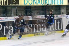 DEL - Eishockey - ERC Ingolstadt - Nürnberg Icetigers - Tor Thomas Greilinger (ERC 39) Jubel 2:1, mit David Elsner (ERC 61)