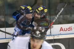 DEL - Eishockey - ERC Ingolstadt - Nürnberg Icetigers - Tor Thomas Greilinger (ERC 39) Jubel 2:1, mit David Elsner (ERC 61)