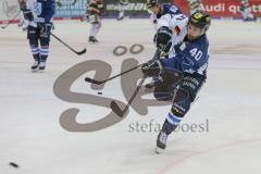 DEL - Eishockey - Saison 2018/2019 - ERC Ingolstadt - Augsburger Panther - Darin Olver (#40 ERCI) beim warm machen - Foto: Meyer Jürgen