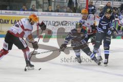 DEL - Eishockey - Saison 2018/2019 - ERC Ingolstadt - Fischtown Pinguins - Tyler Kelleher (#19 ERCI) - Darin Olver (#40 ERCI) - Foto: Meyer Jürgen