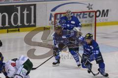 DEL - Eishockey - Saison 2018/2019 - ERC Ingolstadt - Augsburger Panther - Timo Pielmeier (#51Torwart ERCI) - Maury Edwards (#23 ERCI) - Garbutt Ryan (#28 ERCI) - Foto: Meyer Jürgen