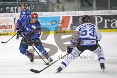 DEL - Eishockey - ERC Ingolstadt - Straubing Tigers - Mike Collins (ERC 13) Fredrik Eriksson (33 Straubing)