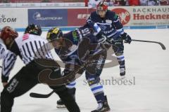 DEL - Eishockey - Saison 2018/2019 - ERC Ingolstadt - Kölner Haie - Brett Olson (#16 ERCI) beim Bully - Mike Collins (#13 ERCI) - Foto: Meyer Jürgen