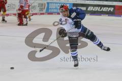 DEL - Eishockey - Saison 2018/2019 - ERC Ingolstadt - Düsseldorfer EG - Tyler Kelleher (#19 ERCI) mit rotem Topscorer Helm beim warm machen - Foto: Meyer Jürgen