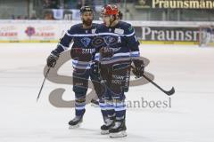 DEL - Eishockey - Saison 2018/2019 - ERC Ingolstadt - Kölner Haie - Mike Collins (#13 ERCI) schiesst den 2:0 Führungstreffer - jubel - Jerry D´Àmigo (#9 ERCI) - Foto: Meyer Jürgen