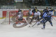 DEL - Eishockey - Saison 2018/2019 - ERC Ingolstadt - Iserlohn Roosters - Sean Sullivan (#37 ERCI) mit dem 1:1 Ausgleichstreffer - jubel - Niko Hovinen Torwart (#32 Iserlohn) - Foto: Meyer Jürgen
