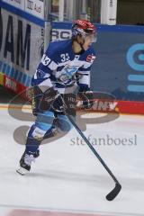 DEL - Eishockey - Saison 2020/21 - ERC Ingolstadt - Schwenninger Wild Wings - Tim Wohlgemuth (#33 ERCI) - beim warm machen  -Foto: Jürgen Meyer