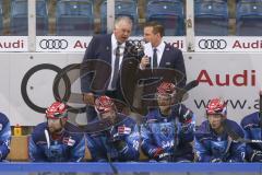 DEL - Eishockey - Saison 2020/21 - ERC Ingolstadt - Schwenninger Wild Wings - Doug Shedden (Cheftrainer ERCI) - Tim Regan (Co-Trainer ERCI) - Foto: Jürgen Meyer
