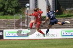 DFB - Pokal Frauen 1. Runde - Saison 2023/2024 - FC Ingolstadt 04 - FC Carl Zeiss Jena - Sarah Schauer (Nr.18 - FCI Frauen) - Julevic Merza blau Jena - Foto: Meyer Jürgen