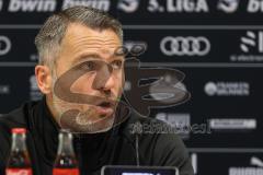 3. Liga; FC Ingolstadt 04 - Borussia Dortmund II; Pressekonferenz Interview Cheftrainer Jan Zimmermann (BVB2)