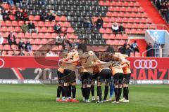 3. Liga; FC Ingolstadt 04 - FC Viktoria Köln; vor dem Spiel Besprechung Team