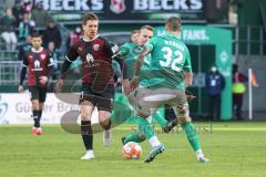 2.BL; SV Werder Bremen - FC Ingolstadt 04; Denis Linsmayer (23, FCI) Marco Friedl (32 Bremen)