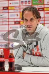 2.BL; 1. FC Heidenheim - FC Ingolstadt 04; nach dem Spiel Pressekonferenz Cheftrainer Rüdiger Rehm (FCI)