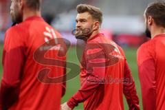 3. Liga; FC Ingolstadt 04 - Borussia Dortmund II; Yannick Deichmann (20, FCI) vor dem Spiel angespannt
