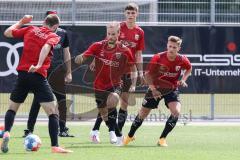 2. Bundesliga - FC Ingolstadt 04 - Trainingsauftakt mit neuem Trainerteam - Maximilian Beister (11, FCI) Rico Preisinger (6, FCI) Jan Hendrik Marx (26, FCI) Merlin Röhl (34, FCI)