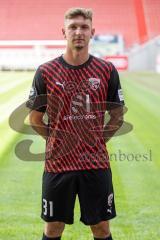 Julian Kügel (31, FCI); FC Ingolstadt 04;
3.Liga, Porträttermin 2023/2024