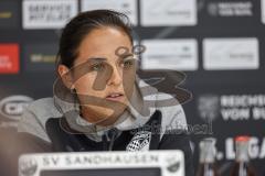 3. Liga; SV Sandhausen - FC Ingolstadt 04; Pressekonferenz Interview Cheftrainerin Sabrina Wittmann (FCI)