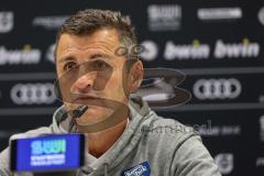 3. Liga; FC Ingolstadt 04 - Borussia Dortmund II; Pressekonferenz Interview nach dem Spiel Cheftrainer Michael Köllner (FCI)