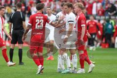 3. Liga - Saison 2023/24 - Rot-Weiss Essen - FC Ingolstadt 04 -  -  enttäuschte Gesichter nach dem Spiel - Simon Lorenz (Nr.32 - FCI) - XXXXX - Foto: Meyer Jürgen