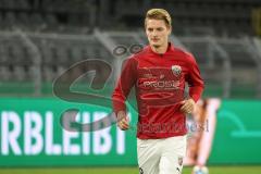 DFB Pokal; Borussia Dortmund - FC Ingolstadt 04; vor dem Spiel Maximilian Neuberger (38, FCI)